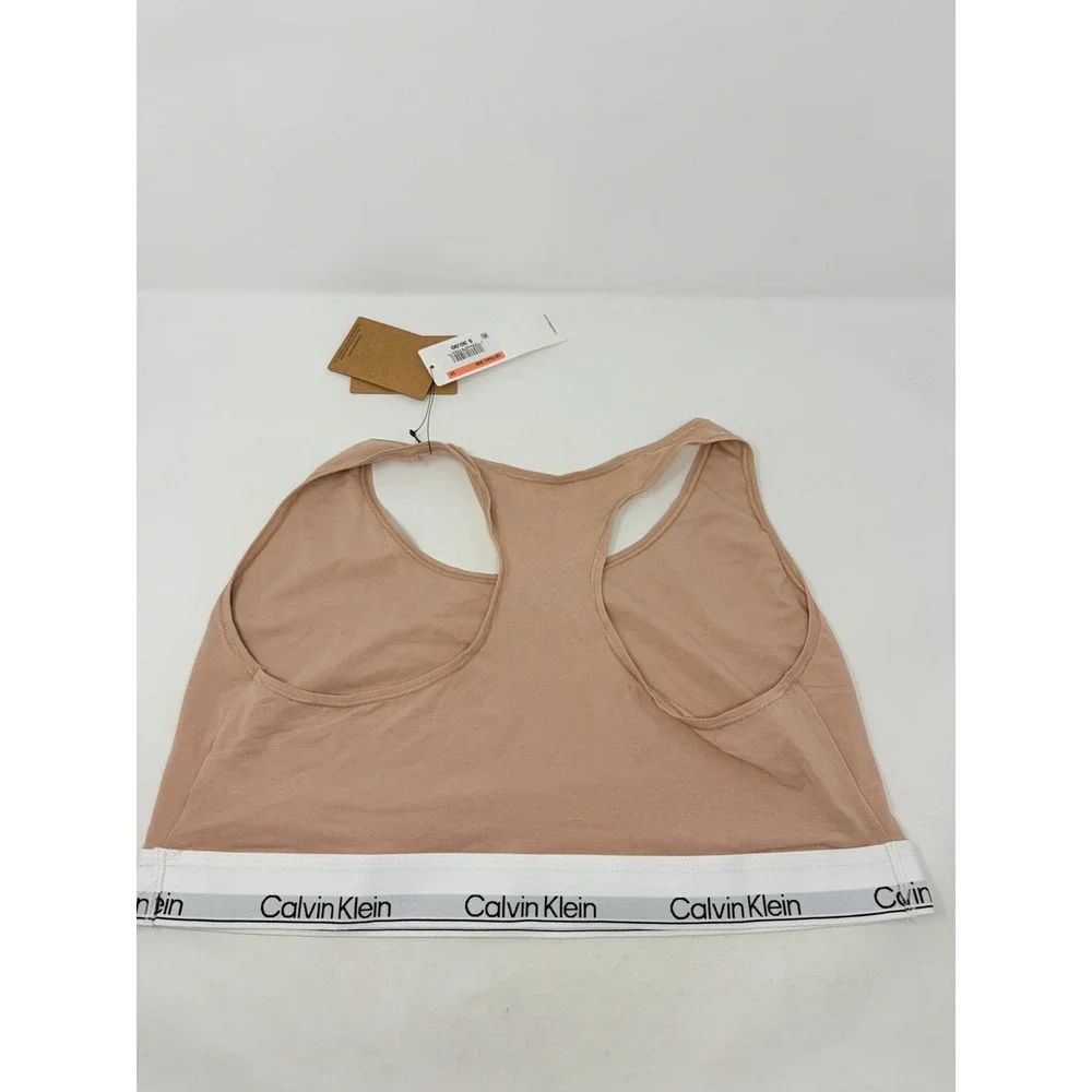 Calvin Klein Womens Plus Size 3X Modern Naturals Unlined Bralette QF7045 668
